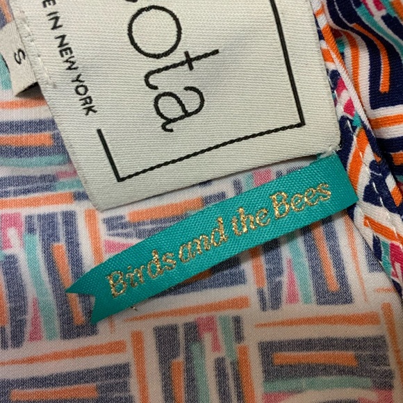 Leota Short Sleeve The Birds and the Bees Maternity Friendly Dress sz S - Picture 4 of 6